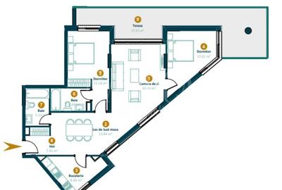 Apartament 3 camere de vanzare in Intre Lacuri, Cluj Napoca - 15