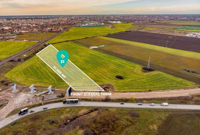 Teren agricol extravilan de 31550 mp, în Est