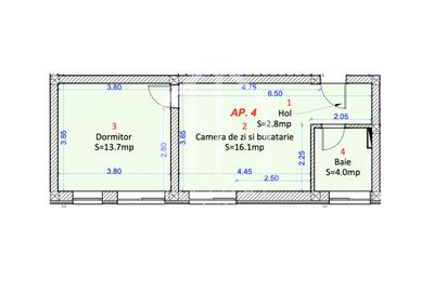 Apartament cu 2 camere, 36mp utili, parcare privata, Selimbar - 2