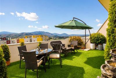 Penthouse extravagant,living spectaculos, semineu,terase generoase,Avantgarden, - 1