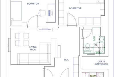 Apartament in vila renovat integral, curte, boxa, zona Unirii rond Alba Iulia - 10