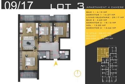 Apartament cu 4 camere decomandat în Theodor Pallady