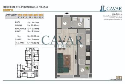 Garsoniera Proiect Finalizat Cavar Residence - 8