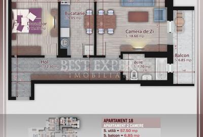 Apartament cu 2 camere decomandat în Theodor Pallady