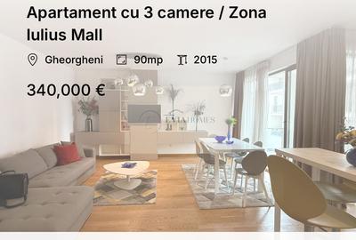 Apartament cu 3 camere / Zona Iulius Mall - 1