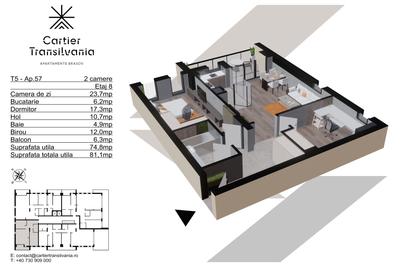 TRANSILVANIA RESIDENCE- CARTIER TRANSILVANIA, APARTAMENT 2 CAMERE - 14