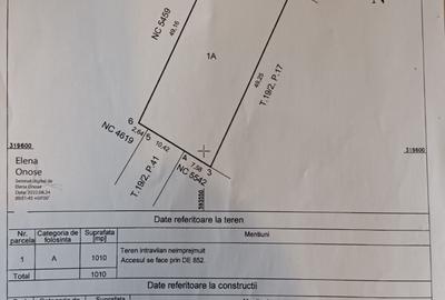Teren intravilan 1.000 mp, deschidere 20 - Viilor, Zona case POPESTI - 1