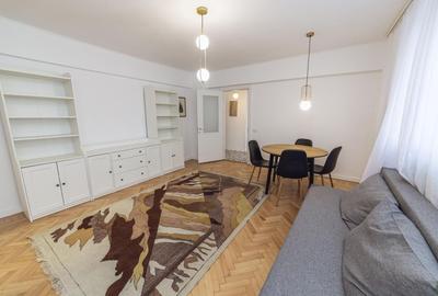 Apartament cu 2 camere semidecomandat, mobilat în Brezoianu