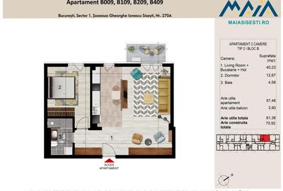 2 CAMERE | FINISAJE PREMIUM | SISESTI | SECTOR 1 BUCURESTI | METROU - 2