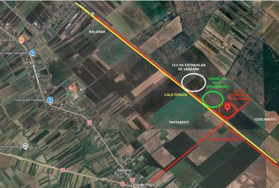 Teren intravilan arabil | Tartasesti | Baldana | Db 6,6 ha - 1