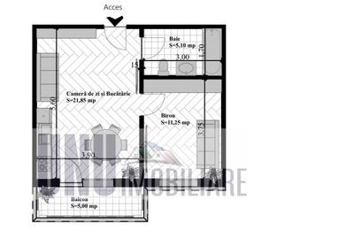 Apartament cu 2 camere decomandat în Vișani