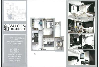 Valcom Residence Bartolomeu, 2 camere, terasa 6.52mp,  Comision 0% - 11