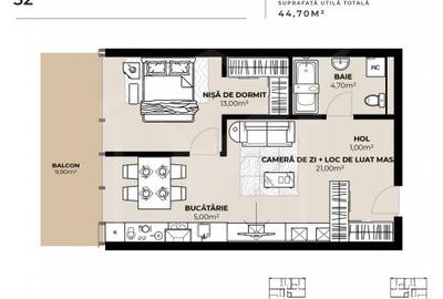 Apartament 2 camere, zona Garii, imobil de lux cu Mall la primele etaje ! - 4