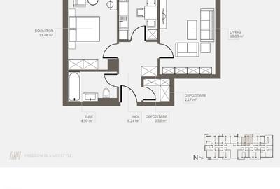 Dezvoltator, Apartament doua camere , Welmont/Rokman - 5