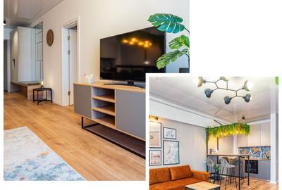 Apartament cu 2 camere decomandat, mobilat în Central