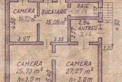 Casa cu 3 camere, 175 mp utili, teren cu 377 mp, Central