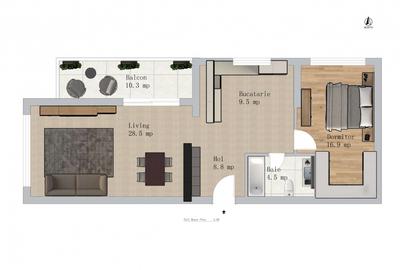 Apartament Spatios de 2 Camere - 77mp | Nou - Finalizat | Green Garden - 3