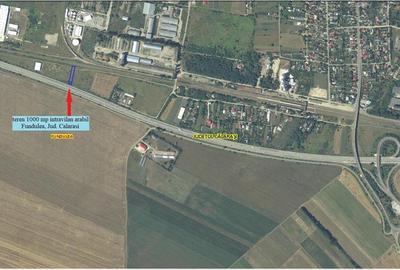 Teren 1000 mp Fundulea, deschidere Autostrada A2, ideal commercial - 4