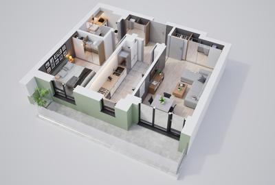 Ansamblu rezidențial nou – 2 camere moderne cu facilități complete - 11