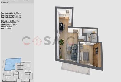 APARTAMENT PREMIUM CU 2 CAMERE ÎN CENTRU, CONSTRUCȚIE NOUĂ! - 1