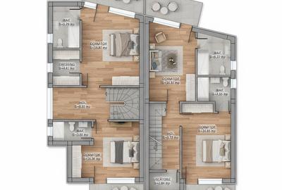 Otopeni – Vile individuale P+1+M | Design modern & clasic | Înaltă calitate - 7