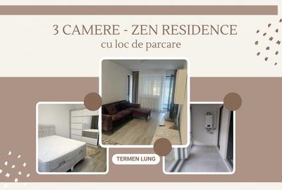 ZEN RESIDENCE- 3 camere modern mobilat cu centrala si loc de parcare - 1