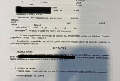 Vand teren intravilan in Sabareni, jud Giurgiu - 5