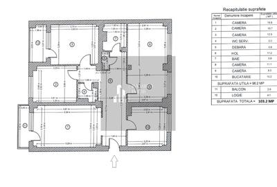 Apartament 104mp-utili 2bai centrala -an 1985 -Bd. Chisinau -Mega Mall - 2