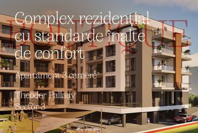 Apartament cu 3 camere decomandat în Theodor Pallady