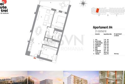 REA1029374 Apartament 3 camere Prima Inchiriere Vedere Lac - 14