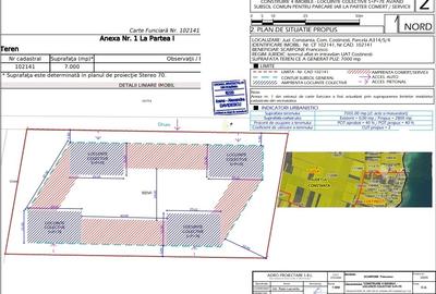 Teren 7000mp Costinesti P+7 | Langa Proiect NIBIRU | Front 120m - 2