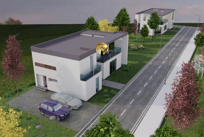 Teren 1082mp + drum - Cu proiect 2 case - str Tudor Vladimirescu, Otopeni Odaile - 2