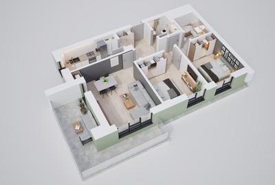 Apartament în mijlocul naturii – 3 camere în ansamblu cu zone verzi generoase - 11