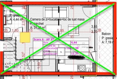 Penthouse de 59mp, pe 2 niveluri, strada Soporului - 2