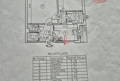 2 camere, 61mp, doua balcoane, centrala, renovat, mobilat, Basarabia -Costin Geo - 3