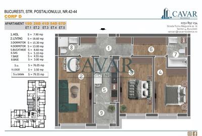 3 Camere 2 Bai Decomandat Proiect Finalizat - 3