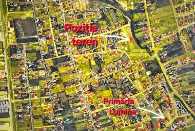 Vând 5 loturi teren intravilan Lumina începând de la 400mp - 1