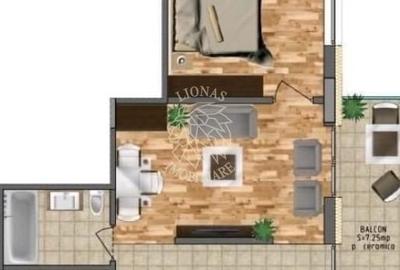 Apartament Nou Finisat 2 camere-balcon-mezanin-Zona Terra - 1