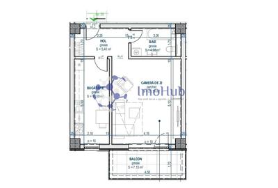 Apartament cu o camera, direct de la dezvoltator, Comision 0 - 3