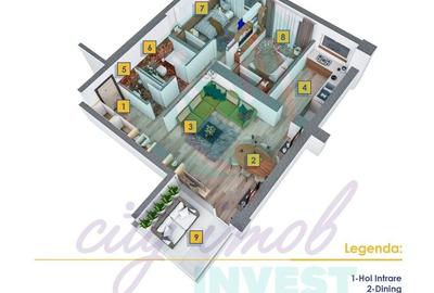 3 camere cu VIEW SPECTACULOS Floreasca Residence - 9