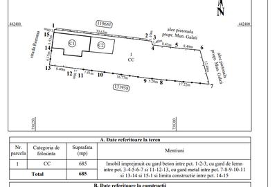 Vand teren  685mp,  str. Romana nr.5 - 1