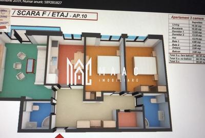 Apartament 3 camere | Etaj 1 | 80 MPU | Balcon | Turnisor - 8