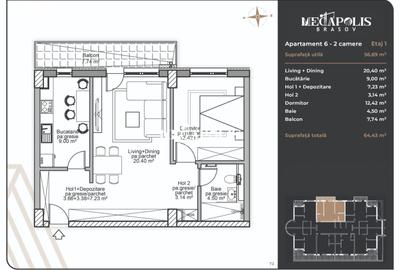 Apartament 2 camere | Coresi | Predare Iulie 2026 - 2