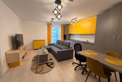 Apartament cu 2 camere semidecomandat, mobilat în Pipera