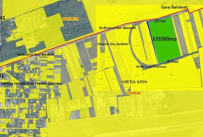 INVESTITIE! 13.3ha,pretabil parc logistic,complex hotelier sau prin PUZ locuinte - 1
