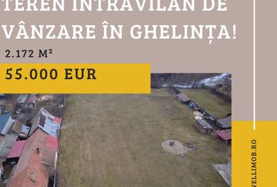 Teren intravilan de 2172 mp, în Ghelința