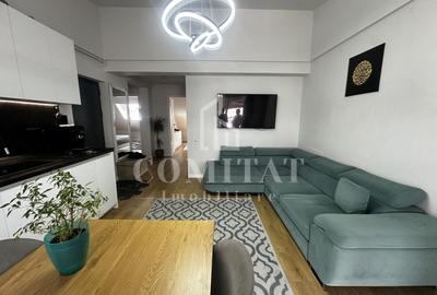 Apartament cu 3 camere semidecomandat, mobilat în Florești