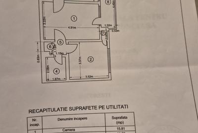 Apartament cu 2 camere semidecomandat în Grivița