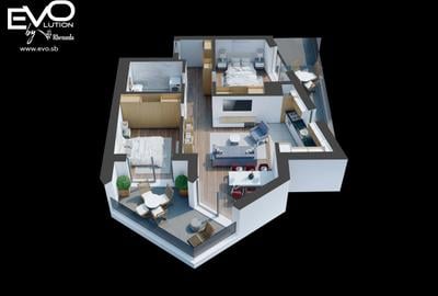 APARTAMENT 3 CAMERE | LIVING 32 MP | SHOPPING CITY SIBIU | Evolution Apartments - 9