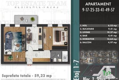 Apartament cu 2 camere decomandat în Berceni